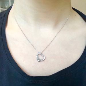 Tiffany and Co. Elsa Peretti Open Heart Necklace